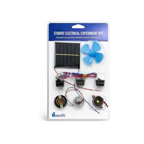 Melfi Solar Circuit Experiment Kit for Students | DIY Educational Electrical Project Set with Solar Panel, Motor, Bulb, Buzzer and Switches