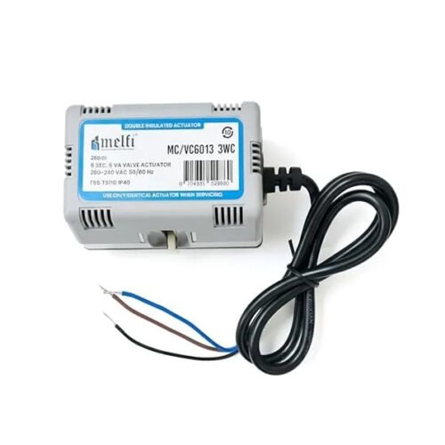 Melfi MC/VC6013 Control Actuator Only, 220V AC – Double Insulated Spare Actuator with Cable for Hot and Chilled Water Systems and Zone Valves, Compatible Replacement for Honeywell VC6013