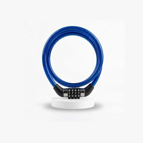 Biella Bicycle Combination Lock 80CM Cable Lock, 4-Digit Resettable Number Lock, Heavy Duty Anti-Theft Security Lock for Bike, Scooter, Motorcycle and Outdoor Use.