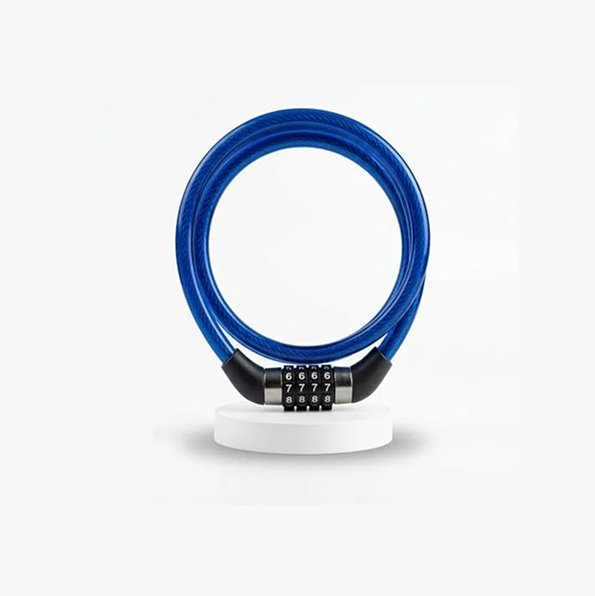 Biella Bicycle Combination Lock 80CM Cable Lock, 4-Digit Resettable Number Lock, Heavy Duty Anti-Theft Security Lock for Bike, Scooter, Motorcycle and Outdoor Use.