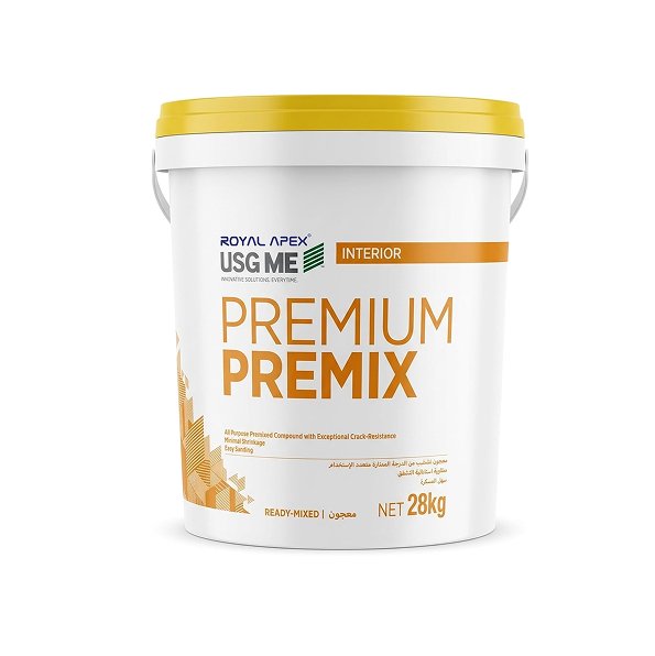 Royal Apex USGME All Purpose Premixed Joint Compound 28kg – Lightweight Ready Mix Finishing Coat with Exceptional Crack Resistance for Plasterboard Joints & Drywall Repair