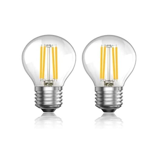 Melfi 4W LED Filament Bulb, E27 Base – Warm White 2700K, Decorative Vintage LED Light, Energy Saving Bulb for Home, and Office Lighting (PACK OF 2)