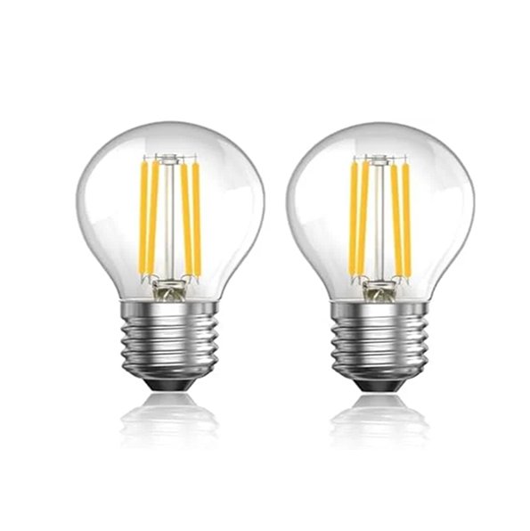 Melfi 4W LED Filament Bulb, E27 Base – Warm White 2700K, Decorative Vintage LED Light, Energy Saving Bulb for Home, and Office Lighting (PACK OF 2)