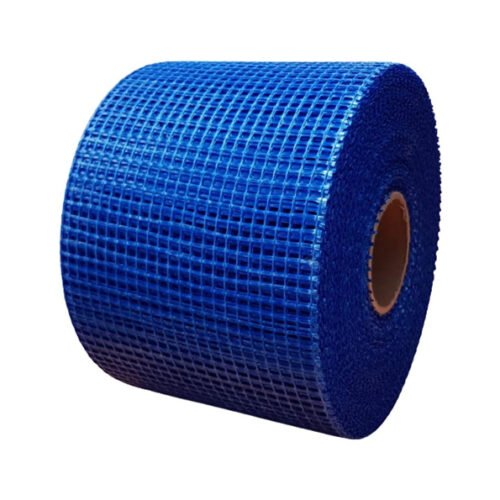 Royal Apex Acrylic Resin Coated Fiberglass Blue Mesh Reinforcement of Plaster And Spanning Slots as Well As Exterior Walls.