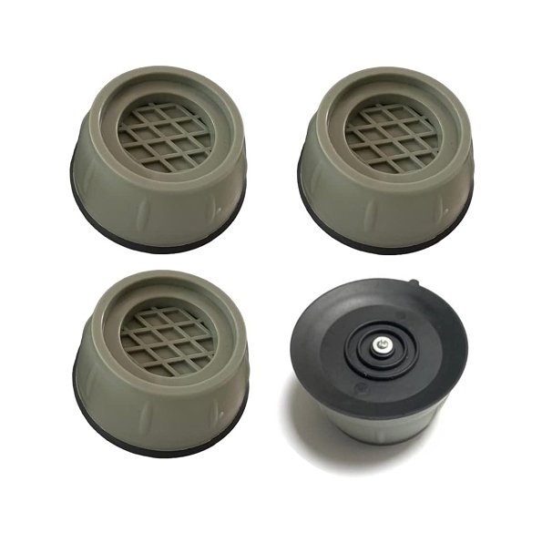 Melfi™ Noise Cancelling Shock Pad Washing Machine Support, Washer and Dryer Anti-Vibration Pads, Slip Anti Vibration and Noise Reducing Rubber Washing Machine Feet Pads (4PCS Set).