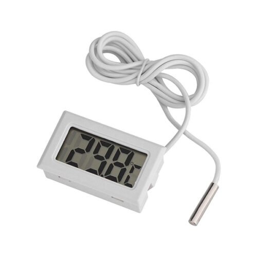 Melfi™ Mini LED Display Digital Temperature, Meter Probe Sensor Digital LCD Thermometer, LED Thermometer used in Aquarium, Poultry, Reptile, Incubator, Greenhouse Etc...