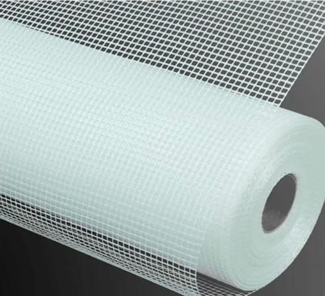 100 GSM Fiber Mesh Glass Coated Roll for Waterproofing, Roof and Wall Crack Repair, Plastering and Coating Mesh – 40 Inch x 35 Meter