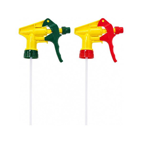 Biella Trigger Spray Gun Nozzle for Bottles and Garden Sprayers – Adjustable Water Spray Head with Long Tube for Cleaning, Gardening and Home Use Pack of 2