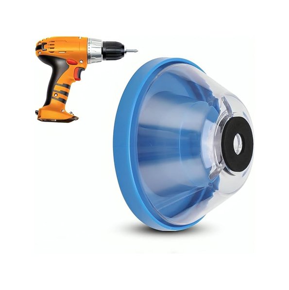 POAKER Reusable Drill Dust Collector Attachment – Electric Hammer Drill Dust Cover, Dustproof Ash Bowl Accessory for Wood, Wall & Home Drilling Projects
