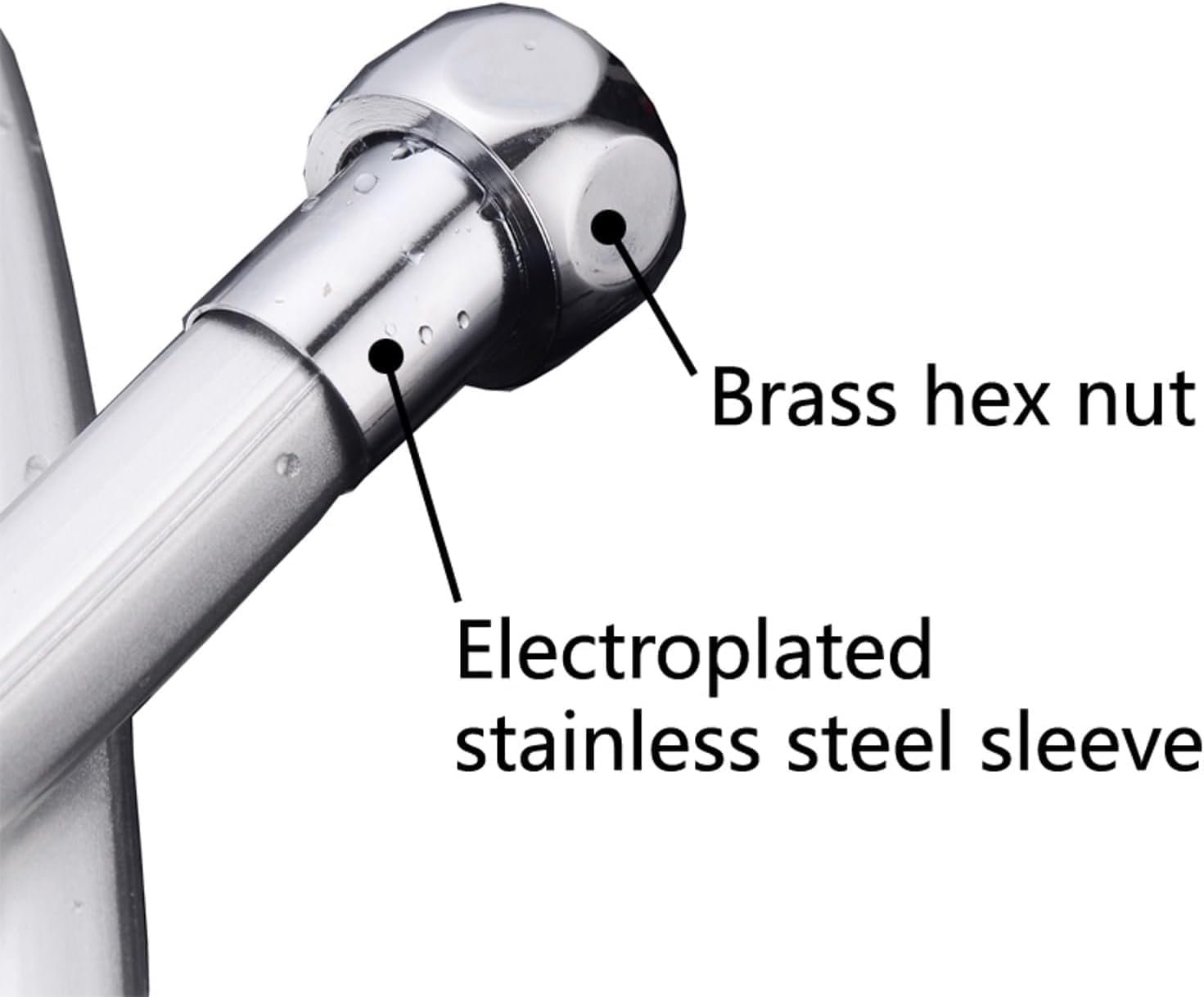 Biella PVC Handheld Shower Head Hose with 360° Twist-Free Rotation | Heat Resistant | | Universal Bathroom Replacement Hose - Image 4