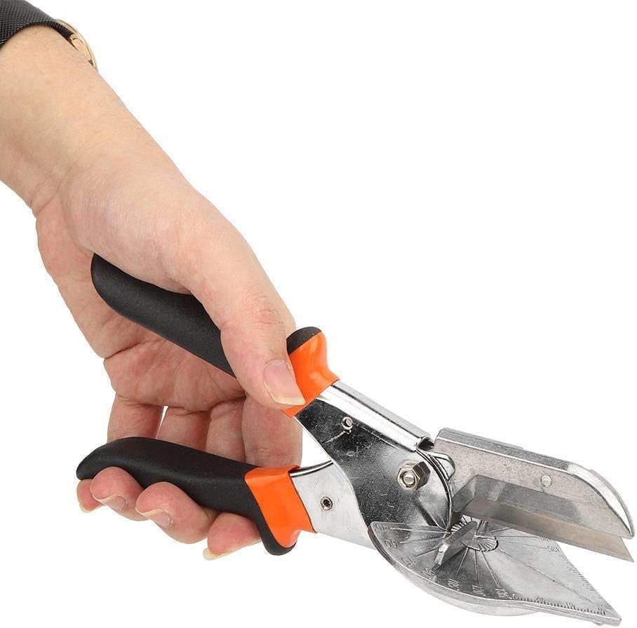 Poaker 45-135° Multi-Angle Miter Shear Cutter is an adjustable hand tool designed for precise cutting of plastic, PVC, wood, rubber, and molding strips—ideal for DIY, crafting, and professional use. - Image 7