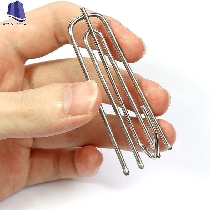 Royal Apex Curtain Pleater Tape Pleat Hook, 4 Prongs Pinch Pleat Drapes Clip Traverse Pleater 4 End Hooks 20 (PACK 20) - Image 2