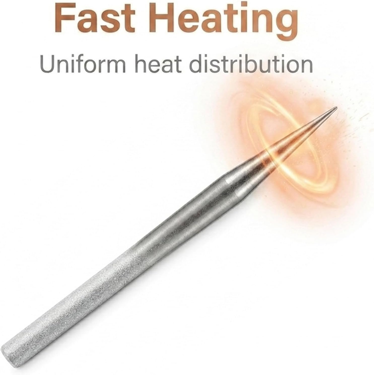 Melfi Soldering Iron Replacement Tips | Lead-Free Solder Tips Replacement | Universal Iron Tip for 30W and 40W Soldering Irons Durable Stainless Steel Barrel | Fast Heating Replacement Tip - Image 2