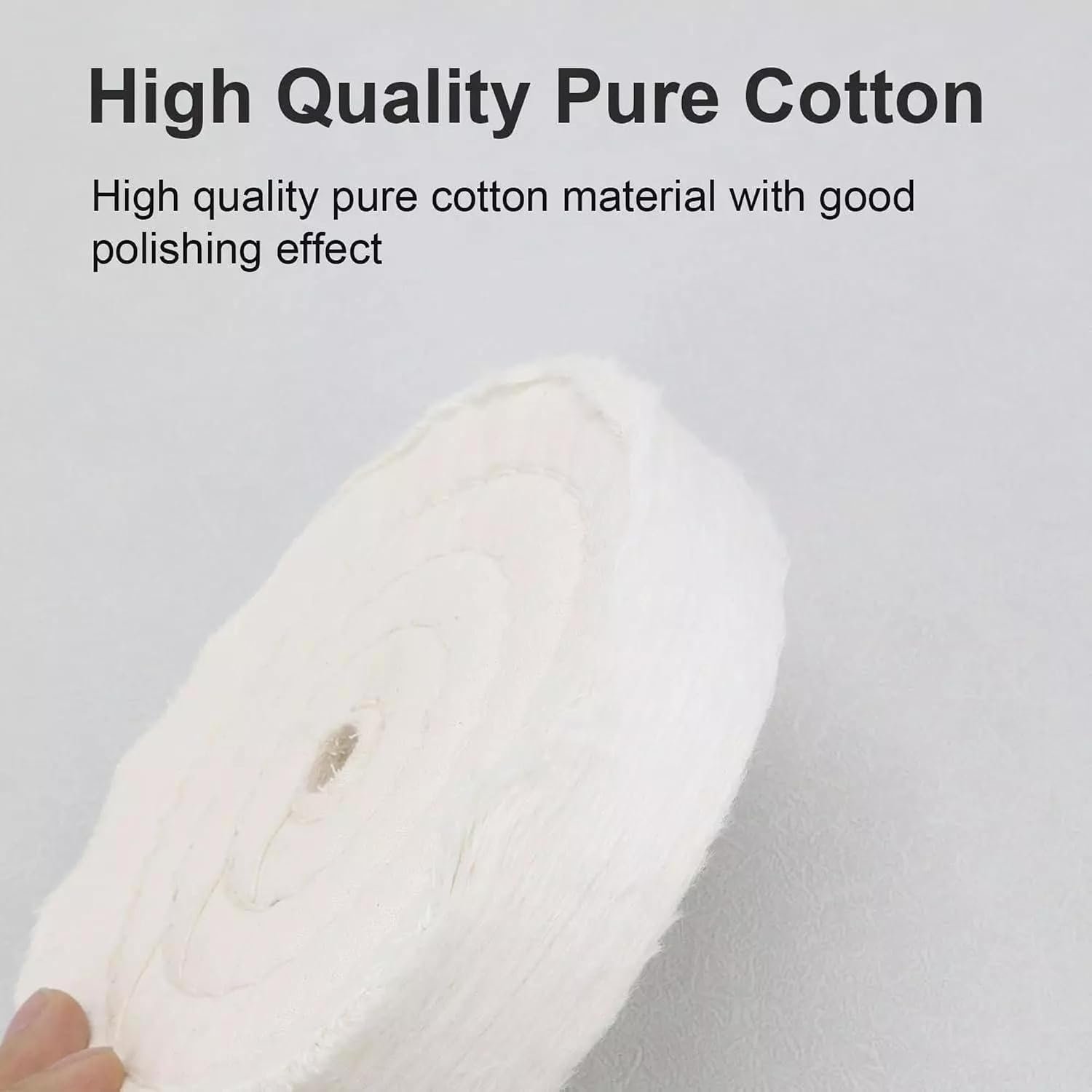 Poaker 50 Ply Full Stitch Buffing Wheel, 2 Pack | Cotton Polishing Wheel with 4mm Bore | For Metal, Stainless Steel, Aluminum, Brass, Jewelry and Surface Finishing - Image 3