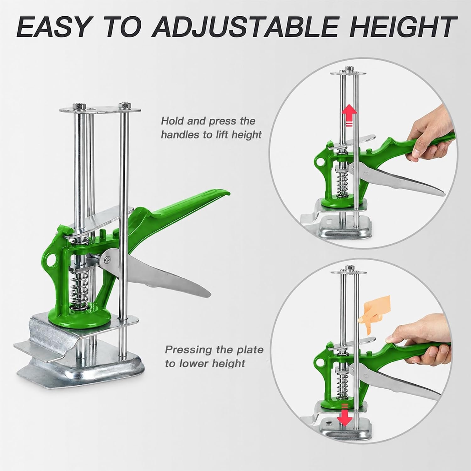 Poaker Arm Tool Lifter 80kg, Multifunctional Wall Tile and Cabinet Jack Lift, Height Adjustable 1-10cm, Furniture Door Panel Installer, Heavy Duty Hand Lifting Tool for DIY and Professional Use - Image 3