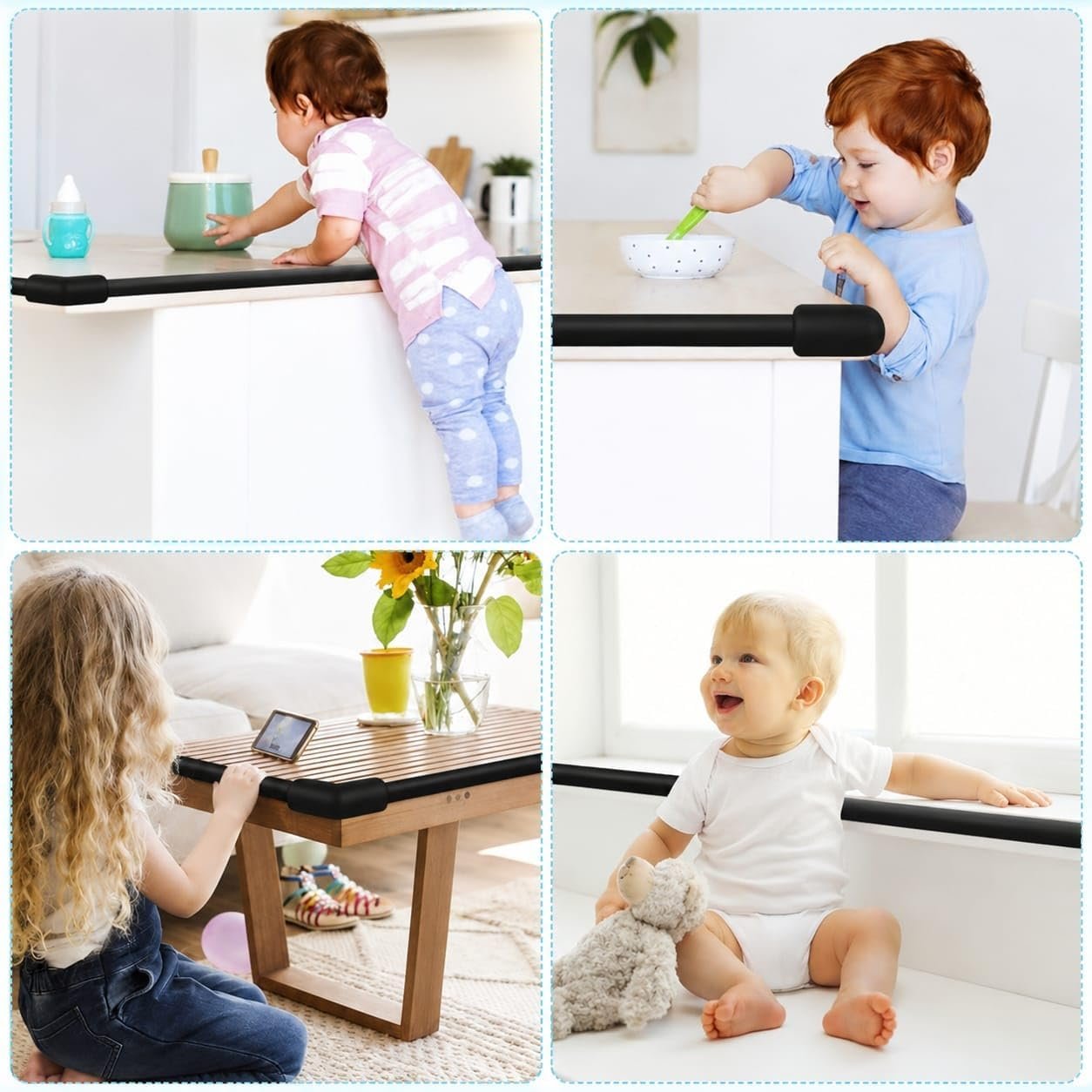 Royal Apex™ Baby Safety Edge Protector 2M – Soft Foam Corner Guard with Strong Adhesive Tape, Child Proof Edge Cushion for Tables, Furniture, Cabinets, Desks, Walls and Fireplaces - Image 4