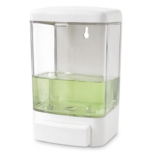 Biella Manual Liquid Soap Dispenser 1000ml Wall Mounted, Refillable Hand Soap Pump, Durable ABS Soap Dispenser for Kitchen, Bathroom, Office, Hotel, Restaurant and Restroom
