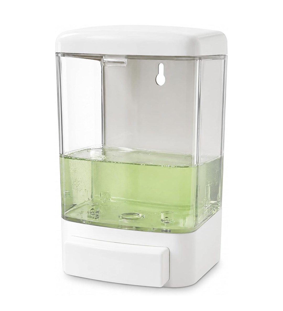Biella Manual Liquid Soap Dispenser 1000ml Wall Mounted, Refillable Hand Soap Pump, Durable ABS Soap Dispenser for Kitchen, Bathroom, Office, Hotel, Restaurant and Restroom