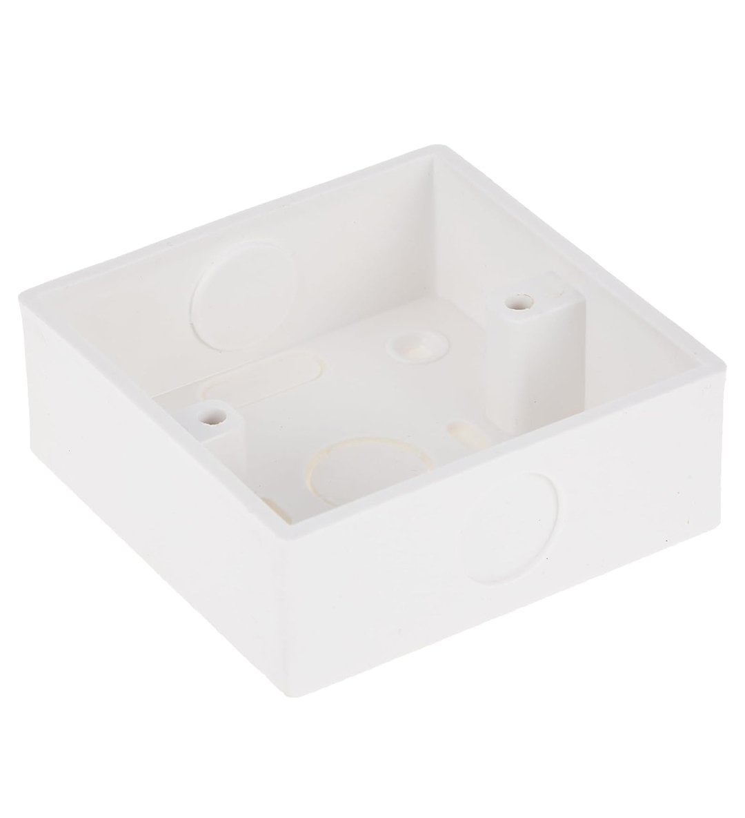 Biella Heavy Duty PVC Electrical Junction Box for Switch or Socket White (3x3) - Image 5