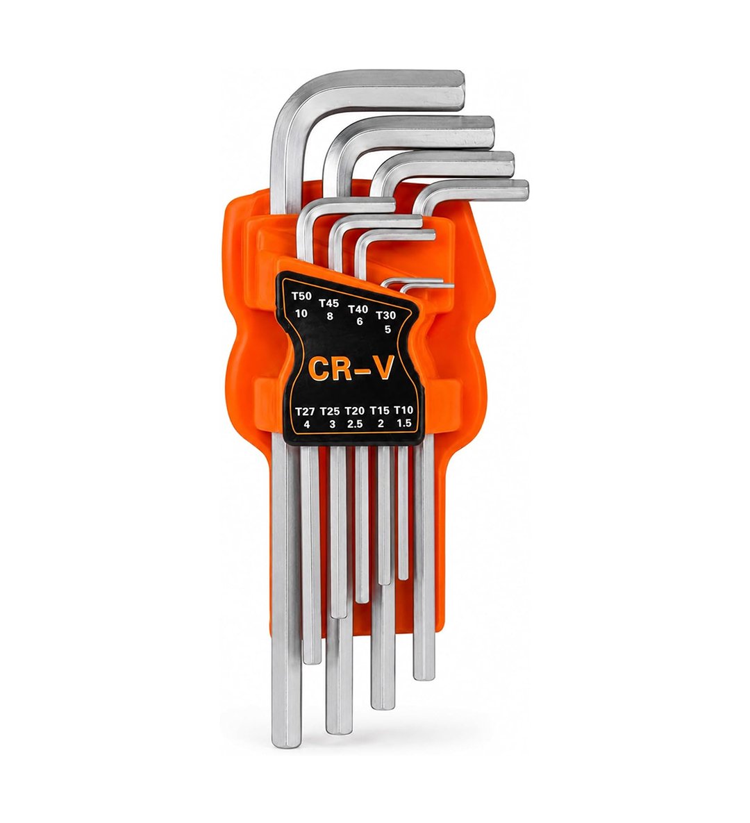 Poaker 9-Piece Allen Wrench Set, Metric Hex Key Set (1.5mm–10mm), Chrome Vanadium Steel (CR-V), L-Shaped Hex Allen Keys, Rust Resistant, High Torque Hand Tool Set for Bicycle, Furniture and Automotive