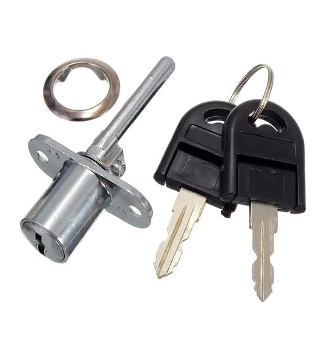 Royal Apex Drawer Lock, Plunger Lock with Key Zinc Alloy File Cabinet Lock Cupboard Cam Lock Cabinet Door Locks for Filing Cabinets Wardrobe Display (PACK OF 1)