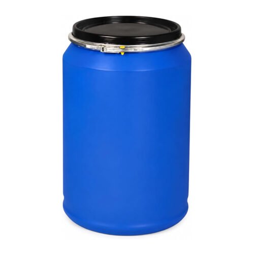 Biella 220 Liter Food Grade Drum, Blue color Open Top PVC Storage Container for Multipurpose (1 Drum)