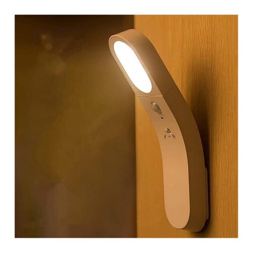 Royal Apex Motion Sensor Night Light, USB Rechargeable LED Rotatable Lamp, Cordless Handheld Flashlight, Stick-Anywhere Wall Light for Bedroom, Stairs, Hallway (1PCS)