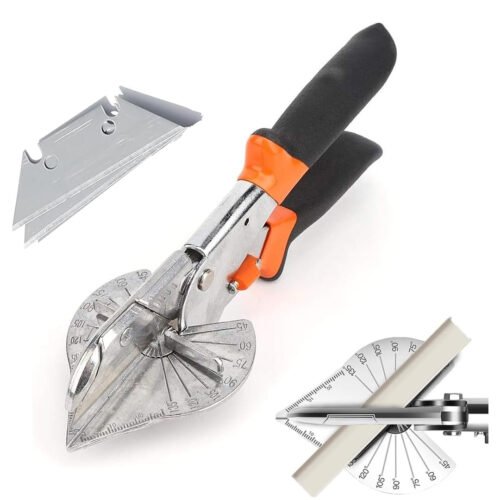Poaker 45-135° Multi-Angle Miter Shear Cutter is an adjustable hand tool designed for precise cutting of plastic, PVC, wood, rubber, and molding strips—ideal for DIY, crafting, and professional use.