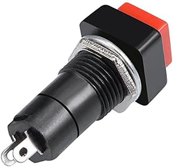 Melfi™ 6Pcs 2 Pin Position Latching NO Push Button Snap Rocker Switch 2A 250V-Red - Image 2