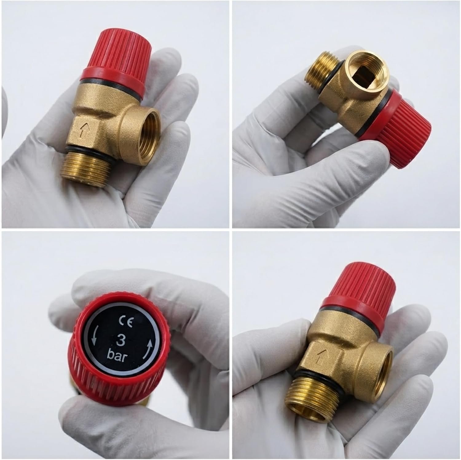 Biella Brass Safety Drain Relief Valve 3 Bar 1/2" – Heavy-Duty Pressure Release Valve for Plumbing, Solar Water Heaters & Chiller Water Systems - Image 5