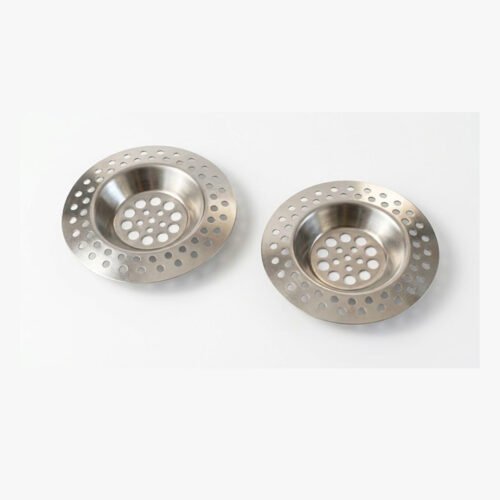 Biella™ Stainless Steel Kitchen Sink Strainer, 7cm Circular Drain Cover and Sink Plug, Bathroom Sink Basket Filter Pack of 2