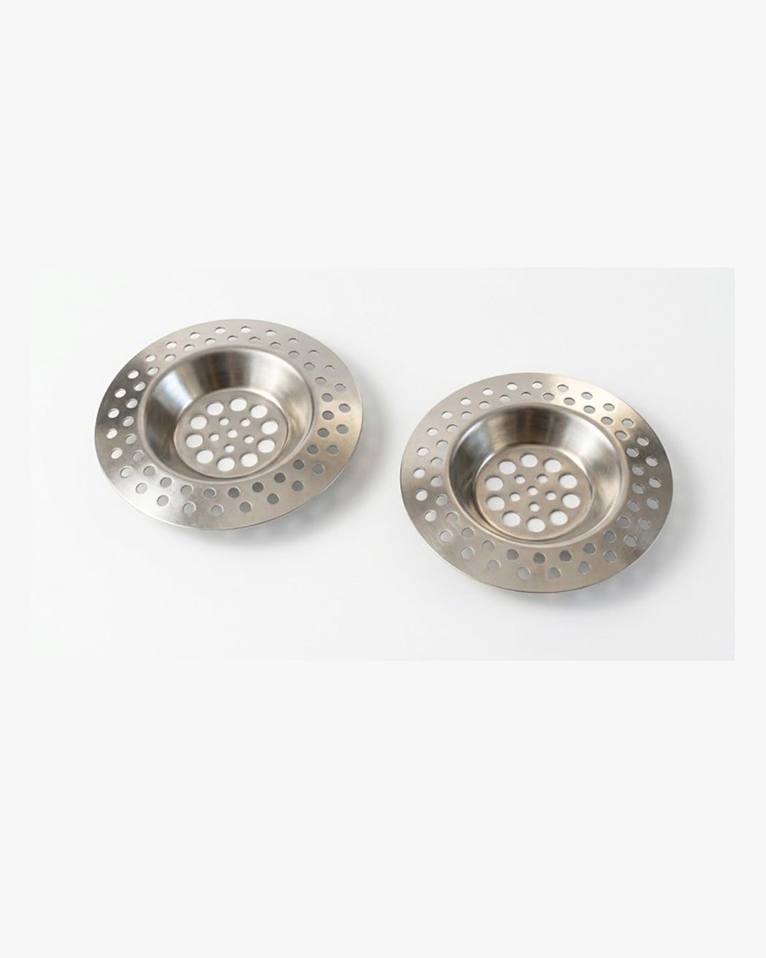 Biella™ Stainless Steel Kitchen Sink Strainer, 7cm Circular Drain Cover and Sink Plug, Bathroom Sink Basket Filter Pack of 2