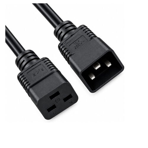 MELFI PC Power Cord IEC-19 to IEC-20, 1.8 Meter, 1.5 sq.mm Heavy-Duty Copper Cable, Computer and Monitor Power Cable